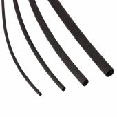 1 Meter Schrumpfschlauch 0,8/0,4 mm SCHWARZ halogenfrei