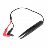 SMD Pr&uuml;f-Pinzette f Messung & Test an SMDs Led Bauteilen / Messleitung Pr&uuml;fkabel