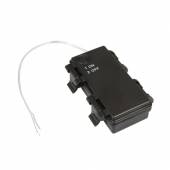 outdoor Batteriefach 2x AA geschlossen mit EIN-AUS Schalter / Batteriehalter IP44 spritzwasserfest