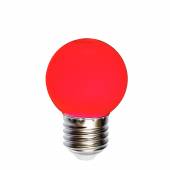 LED Tropfenlampe E27 ROT 230V 1,0W 70x45mm Dekolampe
