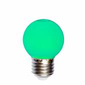 LED Tropfenlampe E27 GRÜN 230V 1,0W 70x45mm Dekolampe