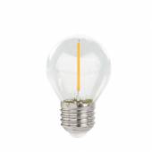 Led Leuchtmittel FILAMENT E27 extra-warmweiß 1800K 60lm 300° 230V 1W Tropfen-Form