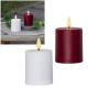 outdoor LED Kunststoff-Kerze 9,9x6cm f�r Innen & Au�en mit Timer & D�mmerungssensor