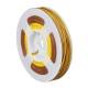 100m Zwillingslitze / Litze GELB-BRAUN 2x 0,04mm� auf Spule