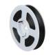 100m Zwillingslitze / Litze SCHWARZ 2x 0,04mm� auf Spule