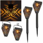4er Set Solar Leuchte Laterne 