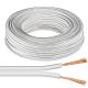 25m flexible Zwillingslitze 2x0,5mm� wei�-wei�/grau  HiFi-Kabel Litze CU Kupfer
