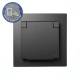 FLAIR Auen Steckdose IP44 mit Deckel 