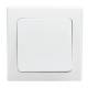 DELPHI Wechsel-Schalter Klemmanschluss wei� mit Rahmen 250V~ 10A Lichtschalter Unterputz
