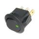 Led Wippschalter rund EIN-AUS 12V GR�N beleuchtet KFZ & Co � 23mm