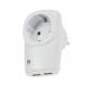 Zwischenstecker 2x USB 5V 2,1A Lade-Buchse / Steckdose mit USB Adapter Ladegert universal