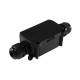 Kabel-Verbindungsdose 2-fach IP66 schwarz fr Erdkabel Auen-Bereich outdoor
