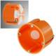 winddichte Hohlwanddose Schalterdose Winddicht orange � 68x48mm Hohlraum-Dose Ger�tedose