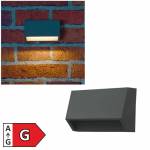   Led Außen Wandleuchte KWL-98 anthrazit 110lm 230V 1,5W IP65 Aufbau Wandlampe Fassadenstrahler