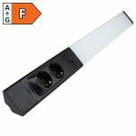 Led Unterbauleuchte ARUSHA mit Steckdose +USB A&C 60cm 230V 18W schwarz