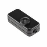 Schnur-Dimmer schwarz f&uuml;r Led Lampen Leuchten Gl&uuml;hbirnen 230V 3-150W Kabeldimmer