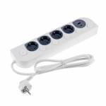 Tisch-Steckdosen-Leiste 4fach mit USB A & C Lade-Buchse Steckerleiste einzeln schaltbar 1,5m