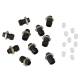 100 Fassungen f�r 3mm Leds schwarz