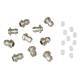 10 metall Fassungen f�r 3mm Leds / Ledschrauben