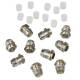 10 metall Fassungen f�r 5mm Leds / Ledschrauben