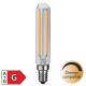 Led Leuchtmittel FILAMENT E14 T20 20x115mm DIMMBAR warmwei 250lm 230V 3W Rhre zB fr Bilderleuchte