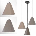 Pendelleuchte Puppis/Pegasis aus Beton 230V E27 höhenverstellbar Hänge-Lampe DEKO-LIGHT