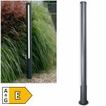 LED Außen Standleuchte Lilia anthrazit 125cm IP54 230V 25W 650lm Pollarleuchte HEITRONIC