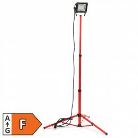 Led Baustrahler mit Stativ 4000lm 230V 50W Baustellen-Fluter Bau-Licht IP65