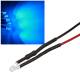 10x 3mm Leds BLAU mit 25cm Kabel 12 Volt DC / Led fertig verkabelt 12 V, cable wired