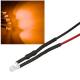 10x 3mm Leds ORANGE mit 25cm Kabel 12 Volt DC / Led fertig verkabelt 12 V, cable wired