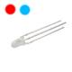10 St�ck DUO Leds 3mm ROT / BLAU _ 3 Pin Led Bi Color