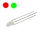 10 St�ck DUO Leds 3mm ROT / GR�N  3 Pin Led Bi Color L033RGC
