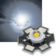 1x HighPower Led 3 Watt WEI auf STAR Platine 700mA