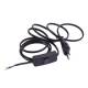  1,5m Netzkabel schwarz mit Schnurzwischen-Schalter & Eurostecker 2,5A/230V / 0,75 mm�