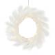   Lichter-Kranz aus Kunst-Pampasgras wei 45cm 40 Leds mit Timer Deko Boho Style Batteriebetrieb