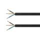  1m flexible Anschlussleitung schwarz 3G1,5mm� H07RN-F Elektro-Kabel 230V IP44 Au�en
