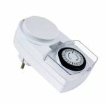 HEITRONIC Zeitschaltuhr für Außen IP44 230V 3680W analog, weiß