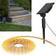 5m SOLAR Led Stripe warmwei� 300x 2835 SMD IP44 Strip Streifen Lichtband outdoor