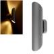 Auen Wandleuchte CAPRI anthrazit 230V fr 2x GU10 Led max. 7W, 2 flammig up & down IP44