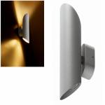 Außen Wandleuchte CAPRI silber-grau 230V für 2x GU10 Led max. 7W, 2 flammig up & down IP44