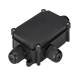 Verteilerbox 3-fach IP66 schwarz outdoor Schutzbox fr Lsterklemmen PG9