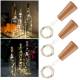 3er Set Korken Led Lichterkette 10 Led 95cm mit Timer Flaschen-Beleuchtung Flaschenlicht Dekoration
