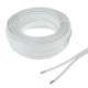  25m flexible Zwillings-Litze  2x 0,35mm wei-wei/grau HiFi-Kabel Litze CU Kupfer