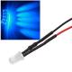 10x 5mm Leds BLAU mit 25cm Kabel 12 Volt DC / Led fertig verkabelt 12 V, cable wired