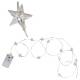 MICRO Led Draht-Lichterkette STRING Stern 12 SMDs batteriebetrieben / Batterie-Betrieb