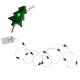 MICRO Led Draht-Lichterkette STRING Tannenbaum 12 SMDs batteriebetrieben / Batterie-Betrieb