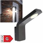 Led Außen Wandleuchte GRUIS II warmweiß IP54 230V 9W 310lm Wandaufbauleuchte Deko-Light