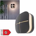 Led Außen Wandleuchte Corvi II warmweiß IP54 230V 10,4W 190lm Wandaufbauleuchte Deko-Light