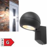 Led Außen Wandleuchte LEONIS warmweiß IP54 230V 13,2W 890lm Wandaufbauleuchte Deko-Light