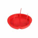 Signal-Deckel für 60mm Unterputz-Dosen, Putzdeckel rot